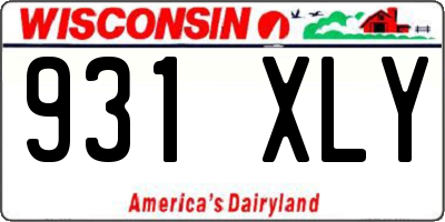 WI license plate 931XLY