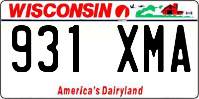 WI license plate 931XMA
