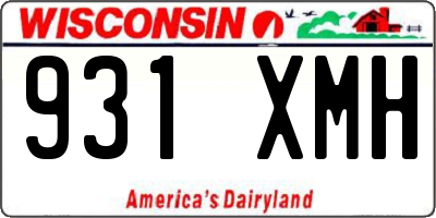 WI license plate 931XMH