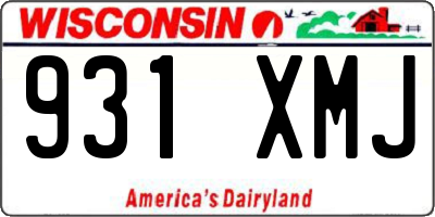 WI license plate 931XMJ