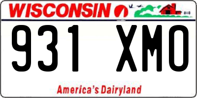 WI license plate 931XMO