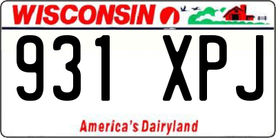 WI license plate 931XPJ