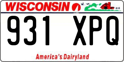 WI license plate 931XPQ