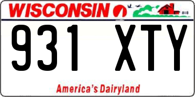 WI license plate 931XTY