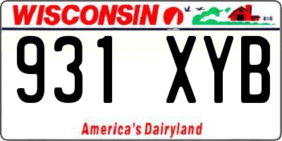 WI license plate 931XYB