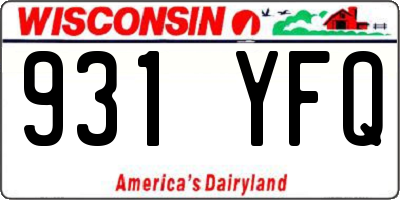 WI license plate 931YFQ