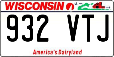 WI license plate 932VTJ