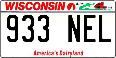 WI license plate 933NEL