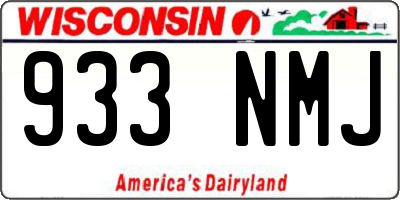 WI license plate 933NMJ