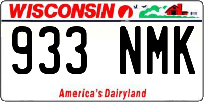 WI license plate 933NMK