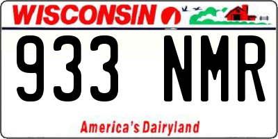 WI license plate 933NMR