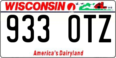 WI license plate 933OTZ