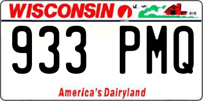 WI license plate 933PMQ