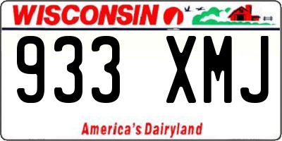 WI license plate 933XMJ