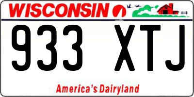 WI license plate 933XTJ
