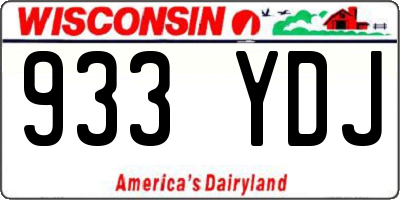 WI license plate 933YDJ