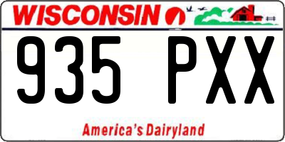 WI license plate 935PXX