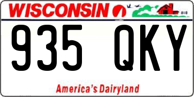 WI license plate 935QKY
