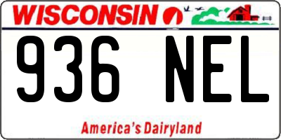 WI license plate 936NEL
