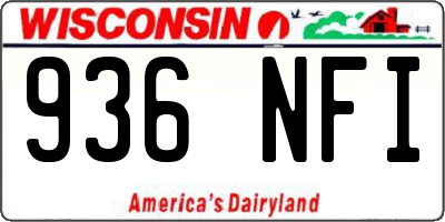 WI license plate 936NFI