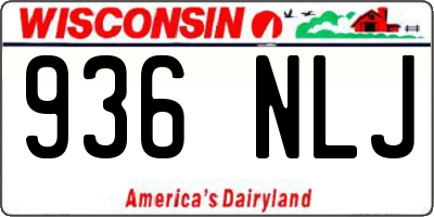 WI license plate 936NLJ
