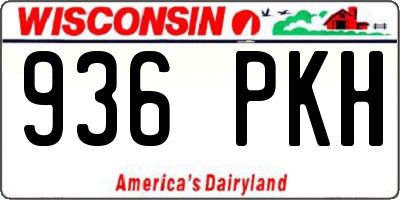 WI license plate 936PKH