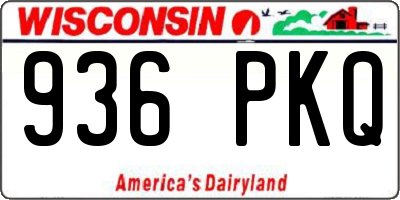 WI license plate 936PKQ