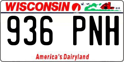 WI license plate 936PNH