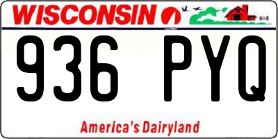 WI license plate 936PYQ