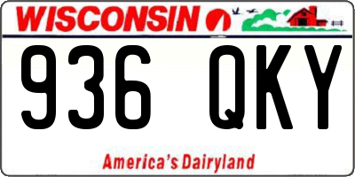 WI license plate 936QKY