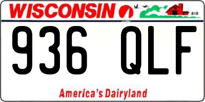 WI license plate 936QLF