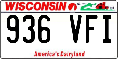 WI license plate 936VFI