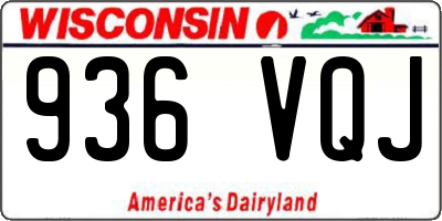 WI license plate 936VQJ