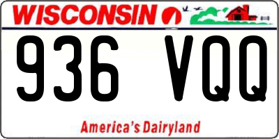 WI license plate 936VQQ