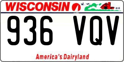 WI license plate 936VQV