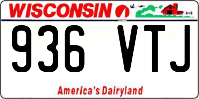 WI license plate 936VTJ