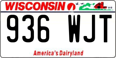WI license plate 936WJT