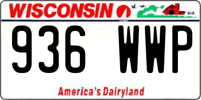 WI license plate 936WWP