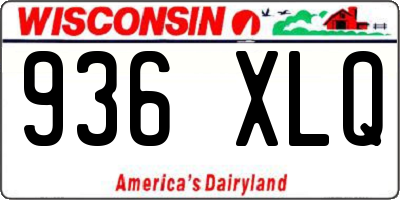 WI license plate 936XLQ