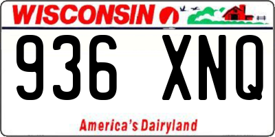 WI license plate 936XNQ