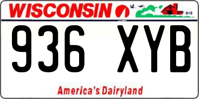 WI license plate 936XYB