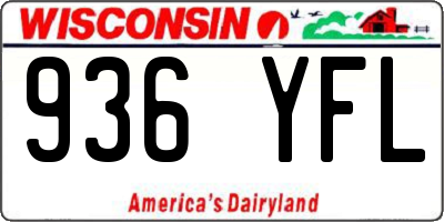 WI license plate 936YFL