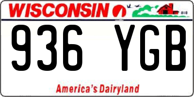WI license plate 936YGB