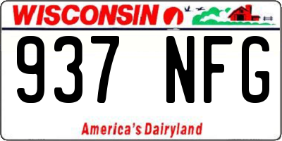 WI license plate 937NFG
