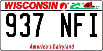 WI license plate 937NFI