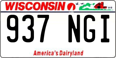 WI license plate 937NGI