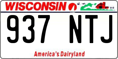 WI license plate 937NTJ