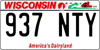WI license plate 937NTY