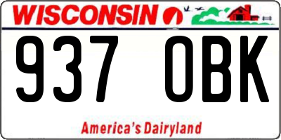 WI license plate 937OBK
