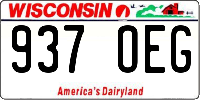 WI license plate 937OEG